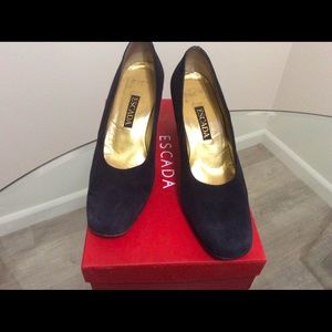 Escada suede shoes